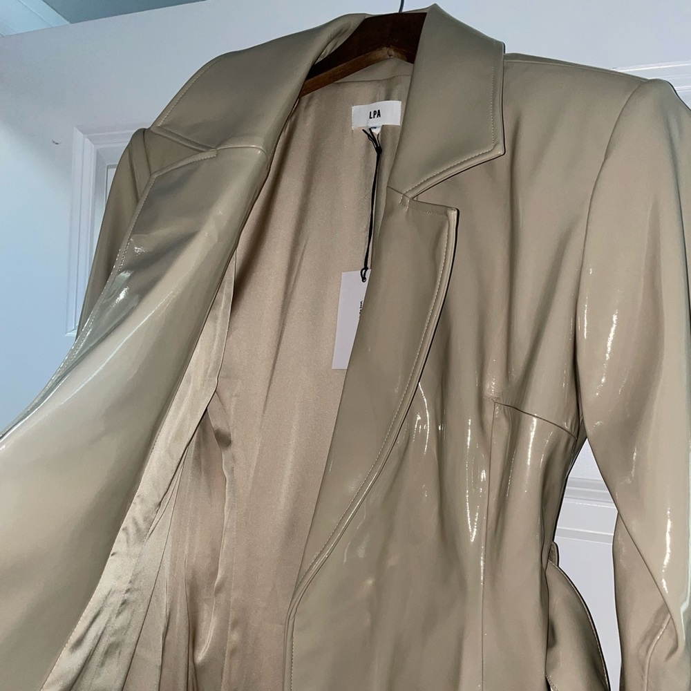 Revolve LPA Mia Trench Coat in Cashew Cream - Picture 11 of 16